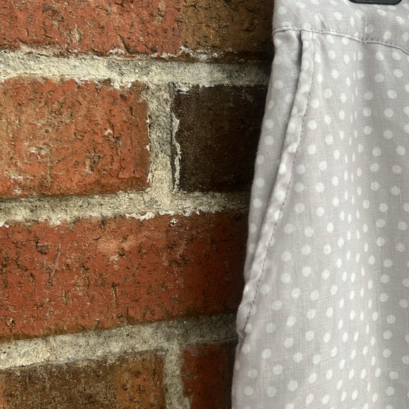 Rachel Zoe lavender pale grey polka dot linen skirt size 4 - Picture 6 of 7
